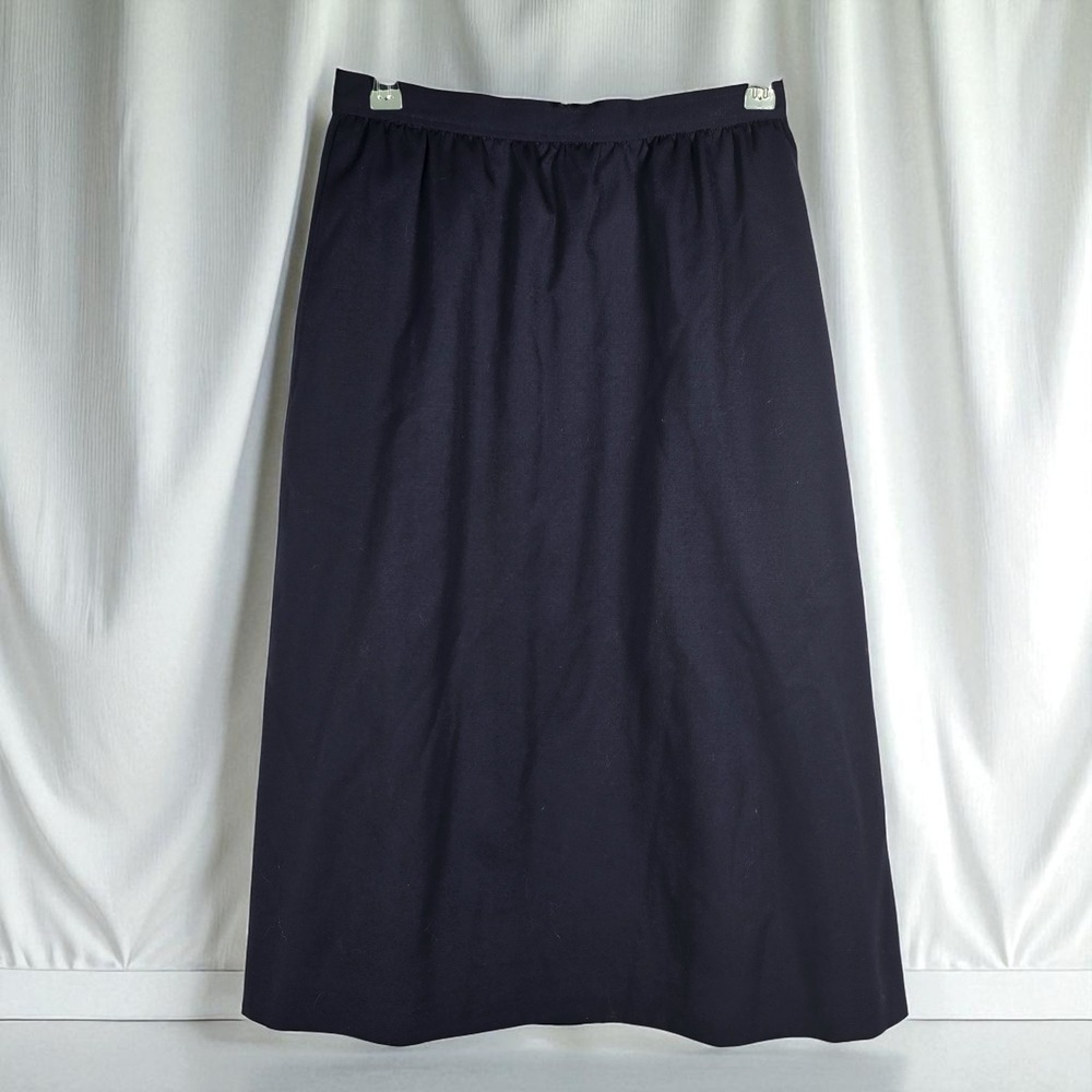 Vintage Evan Picone Womens Skirt Size 10 Navy Blue Wool Career Office NWT Union